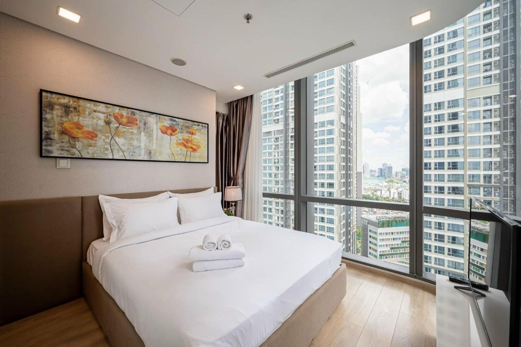 Sky Park Apartment - Vinhomes Central Park Ho Chi Minh-staden Exteriör bild