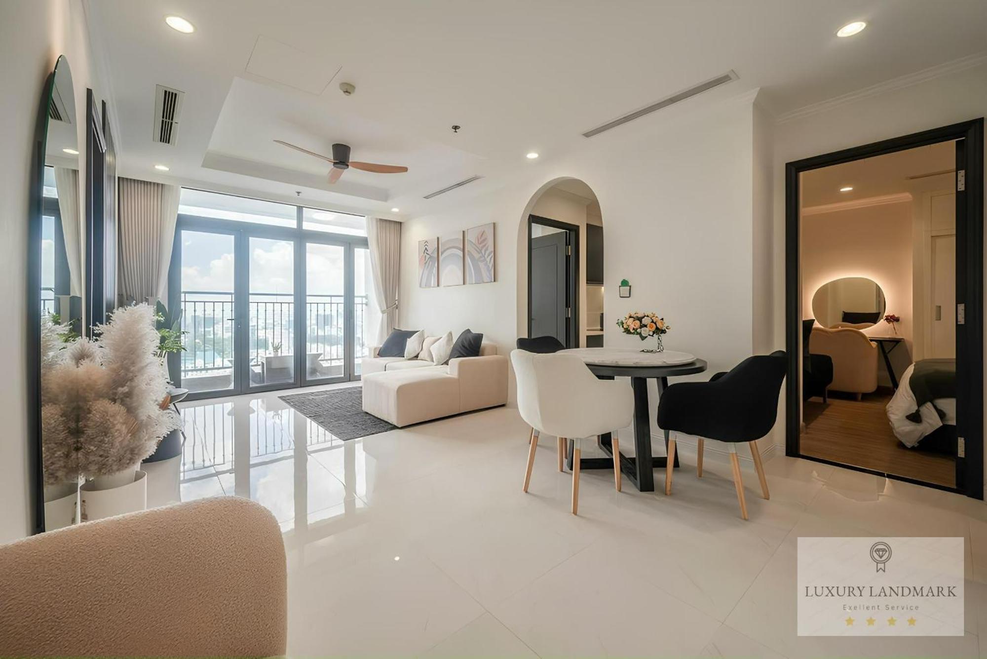 Sky Park Apartment - Vinhomes Central Park Ho Chi Minh-staden Exteriör bild